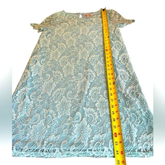 Juicy Couture Lace Shift Dress Blue Lined Womens Size Medium - Picture 11 of 11